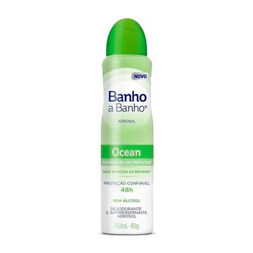 Desodorante Aerossol Banho a Banho Ocean 150ml