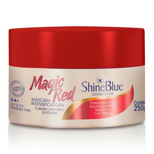 Máscara Intensificadora Shine Blue Magic Red 250g