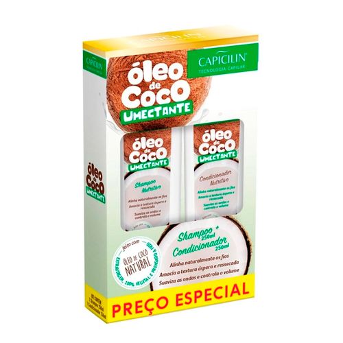 Kit Capicilin Óleo de Coco Umectante Shampoo + Condicionador 250ml